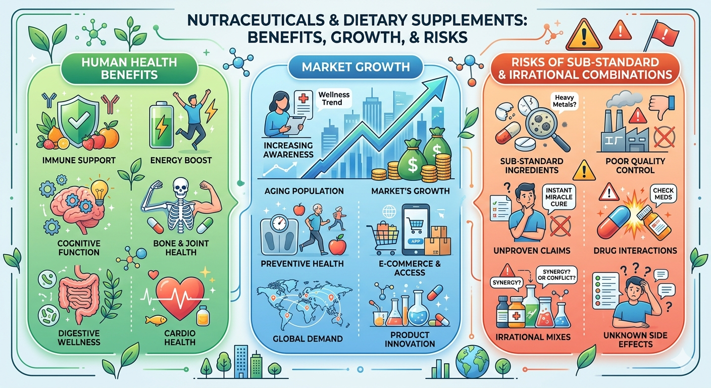 Nutraceuticals and supplements: Growing market, emerging risks